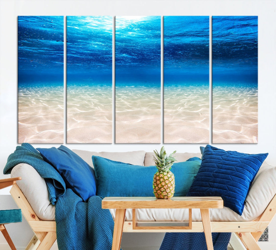 Brilliant Underwater Picture Print Ocean Photo Canvas Wall Art Nautical Decor