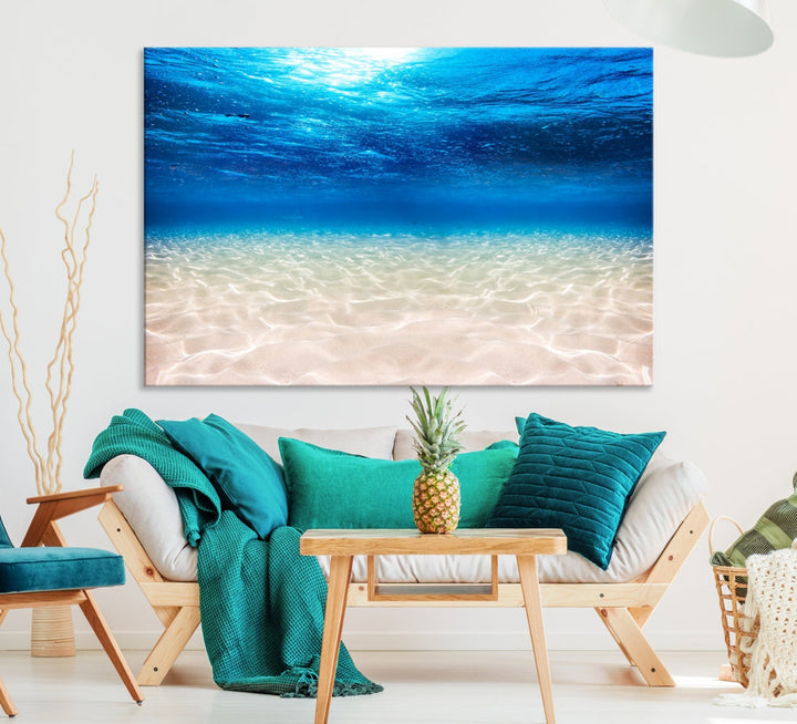 Brilliant Underwater Picture Print Ocean Photo Canvas Wall Art Nautical Decor