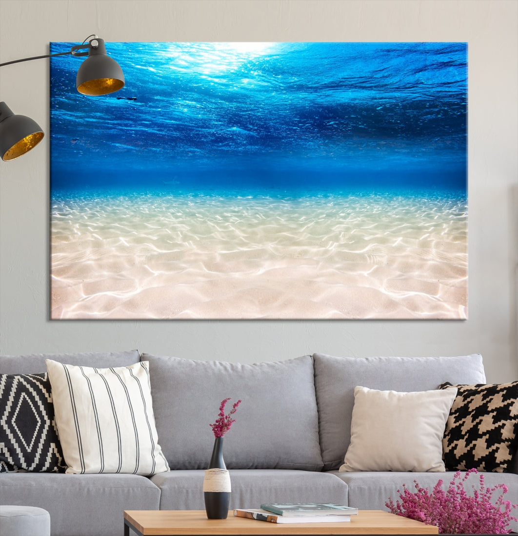 Brilliant Underwater Picture Print Ocean Photo Canvas Wall Art Nautical Decor