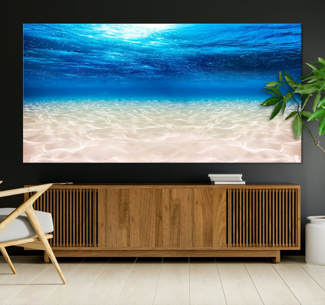 Brilliant Underwater Picture Print Ocean Photo Canvas Wall Art Nautical Decor