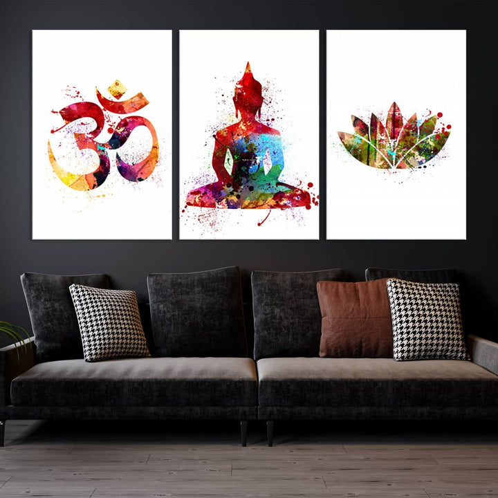 Buddha Canvas, Asian Wall Art, Buddha Wall Art, Meditation Canvas Print