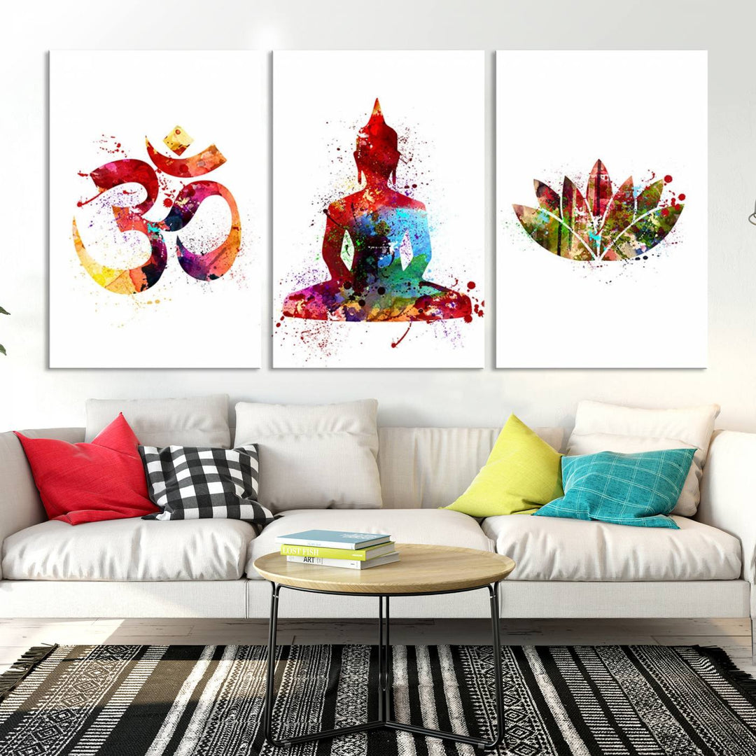 Buddha Canvas, Asian Wall Art, Buddha Wall Art, Meditation Canvas Print