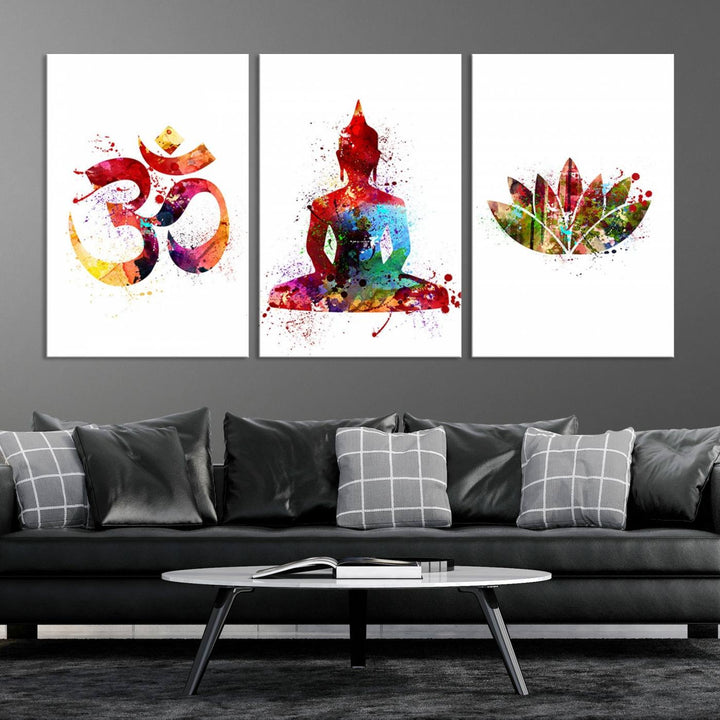 Buddha Canvas, Asian Wall Art, Buddha Wall Art, Meditation Canvas Print