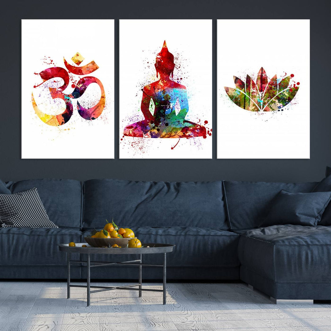 Buddha Canvas, Asian Wall Art, Buddha Wall Art, Meditation Canvas Print