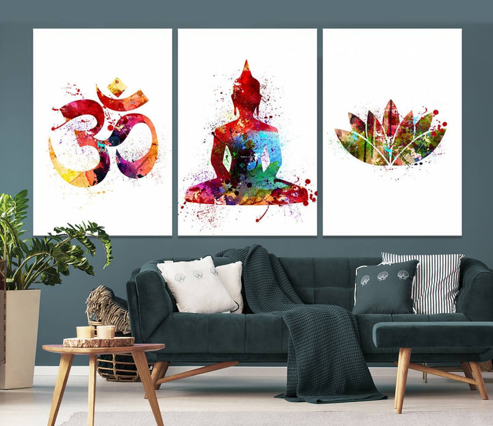 Buddha Canvas, Asian Wall Art, Buddha Wall Art, Meditation Canvas Print