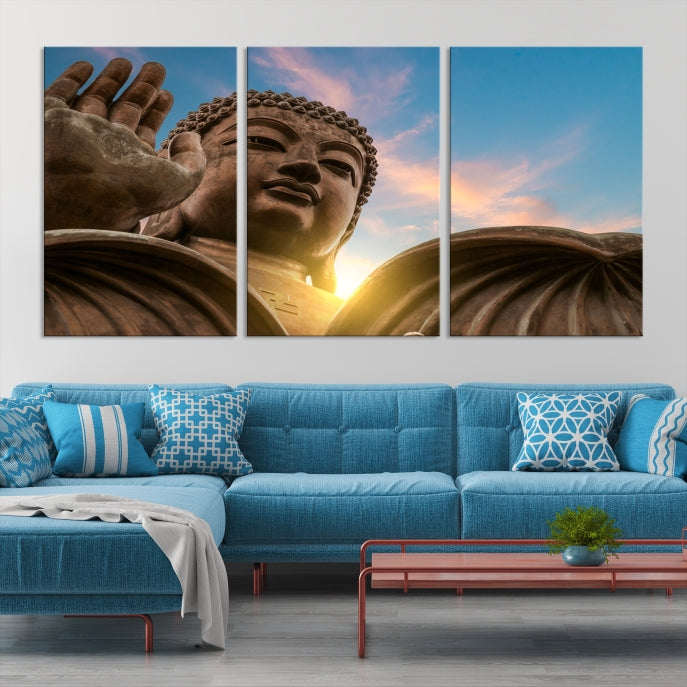 Buddha Wall Art | Buddha Statue | Buddhism Decor | Meditation Wall Art | Spiritual Art | Yoga Wall Art | Yoga Wall Decor