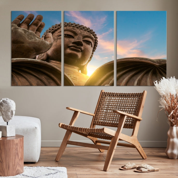 Buddha Wall Art | Buddha Statue | Buddhism Decor | Meditation Wall Art | Spiritual Art | Yoga Wall Art | Yoga Wall Decor