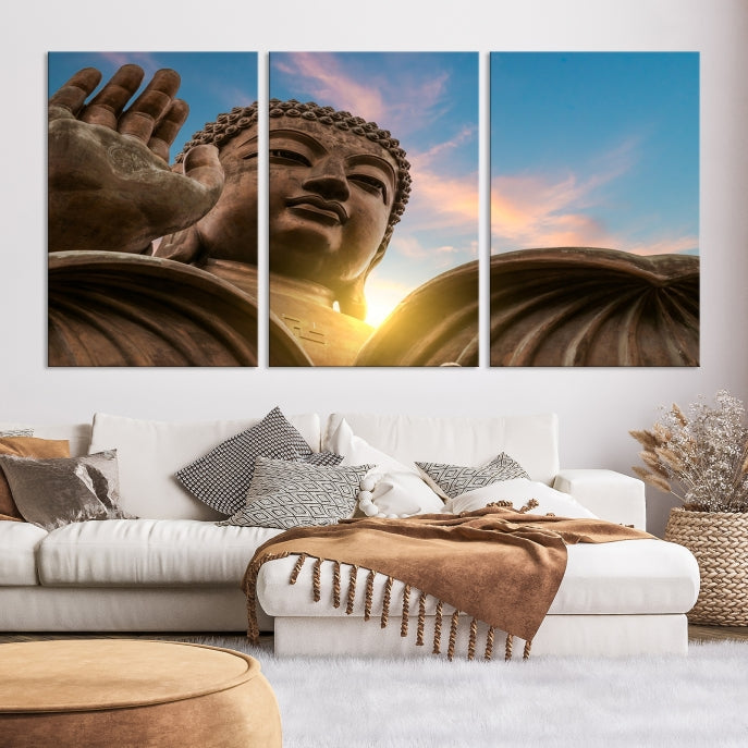 Buddha Wall Art | Buddha Statue | Buddhism Decor | Meditation Wall Art | Spiritual Art | Yoga Wall Art | Yoga Wall Decor