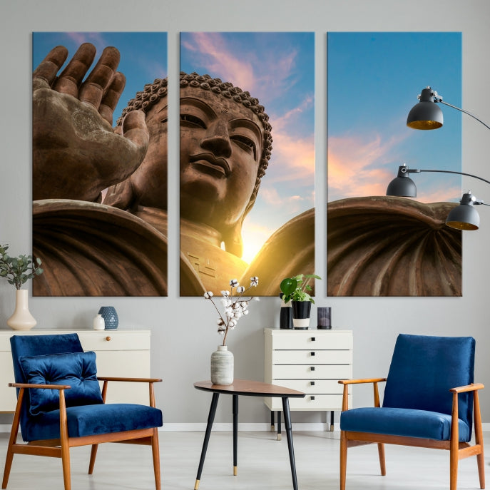 Buddha Wall Art | Buddha Statue | Buddhism Decor | Meditation Wall Art | Spiritual Art | Yoga Wall Art | Yoga Wall Decor