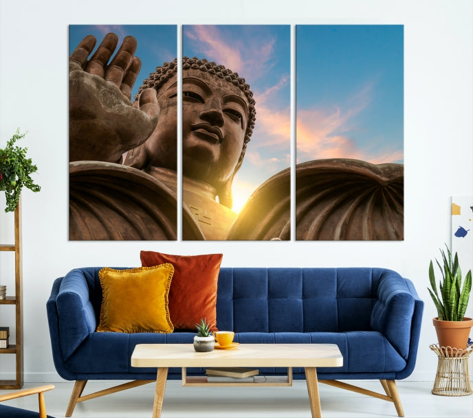 Buddha Wall Art | Buddha Statue | Buddhism Decor | Meditation Wall Art | Spiritual Art | Yoga Wall Art | Yoga Wall Decor