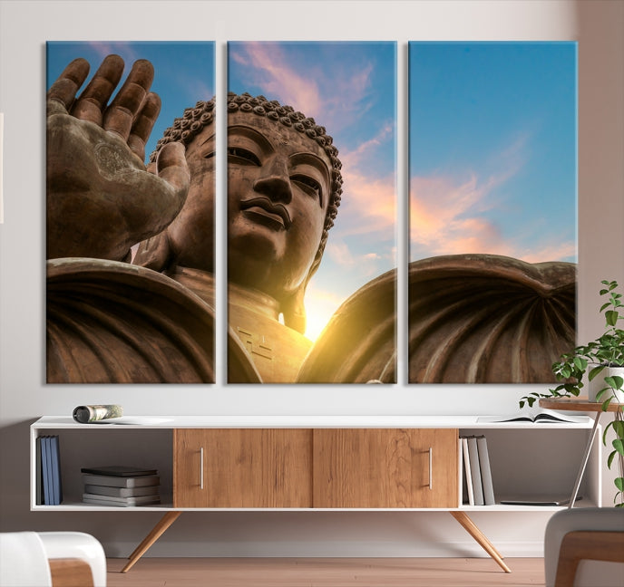 Buddha Wall Art | Buddha Statue | Buddhism Decor | Meditation Wall Art | Spiritual Art | Yoga Wall Art | Yoga Wall Decor