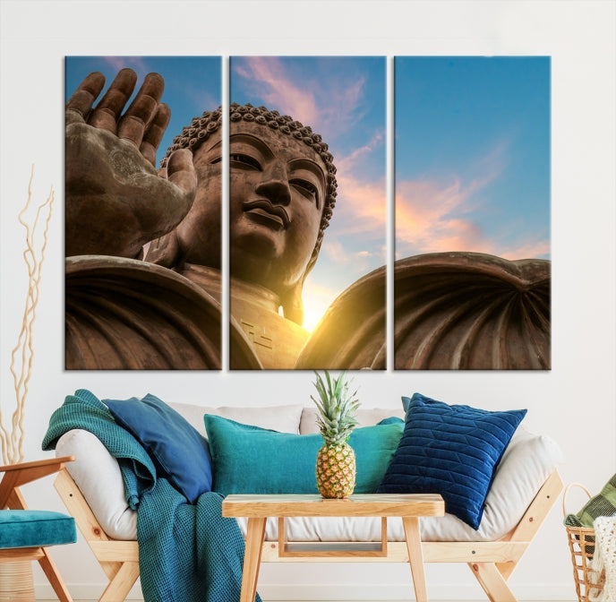 Buddha Wall Art | Buddha Statue | Buddhism Decor | Meditation Wall Art | Spiritual Art | Yoga Wall Art | Yoga Wall Decor