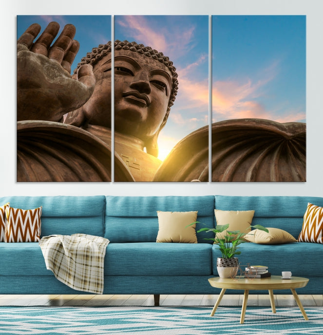 Buddha Wall Art | Buddha Statue | Buddhism Decor | Meditation Wall Art | Spiritual Art | Yoga Wall Art | Yoga Wall Decor