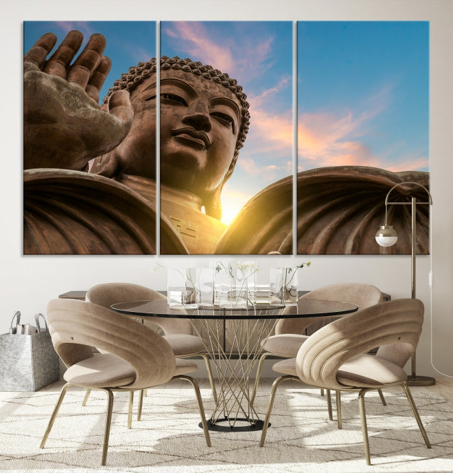 Buddha Wall Art | Buddha Statue | Buddhism Decor | Meditation Wall Art | Spiritual Art | Yoga Wall Art | Yoga Wall Decor