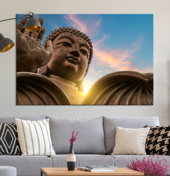 Buddha Wall Art | Buddha Statue | Buddhism Decor | Meditation Wall Art | Spiritual Art | Yoga Wall Art | Yoga Wall Decor