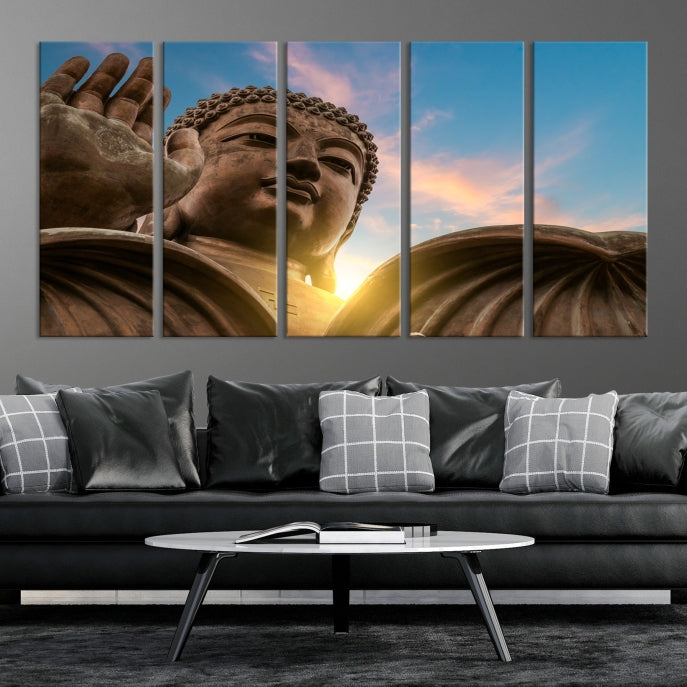 Buddha Wall Art | Buddha Statue | Buddhism Decor | Meditation Wall Art | Spiritual Art | Yoga Wall Art | Yoga Wall Decor