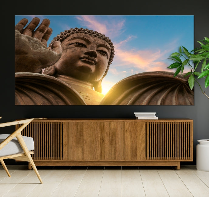 Buddha Wall Art | Buddha Statue | Buddhism Decor | Meditation Wall Art | Spiritual Art | Yoga Wall Art | Yoga Wall Decor