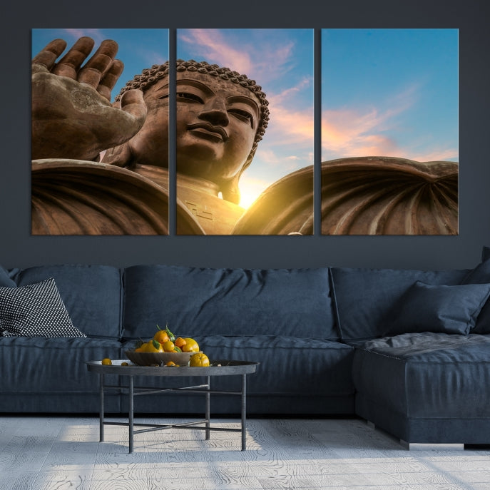 Buddha Wall Art | Buddha Statue | Buddhism Decor | Meditation Wall Art | Spiritual Art | Yoga Wall Art | Yoga Wall Decor