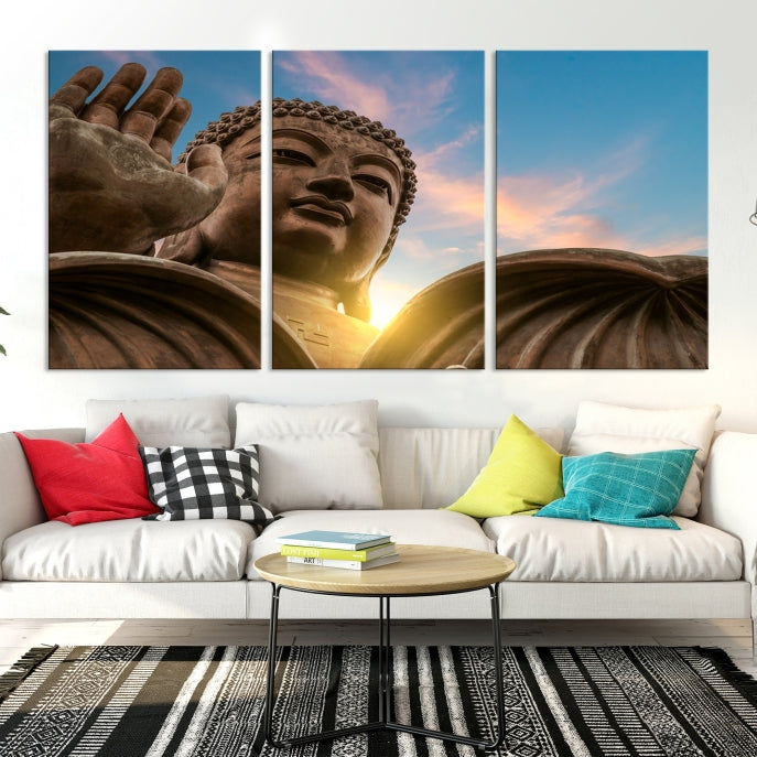 Buddha Wall Art | Buddha Statue | Buddhism Decor | Meditation Wall Art | Spiritual Art | Yoga Wall Art | Yoga Wall Decor