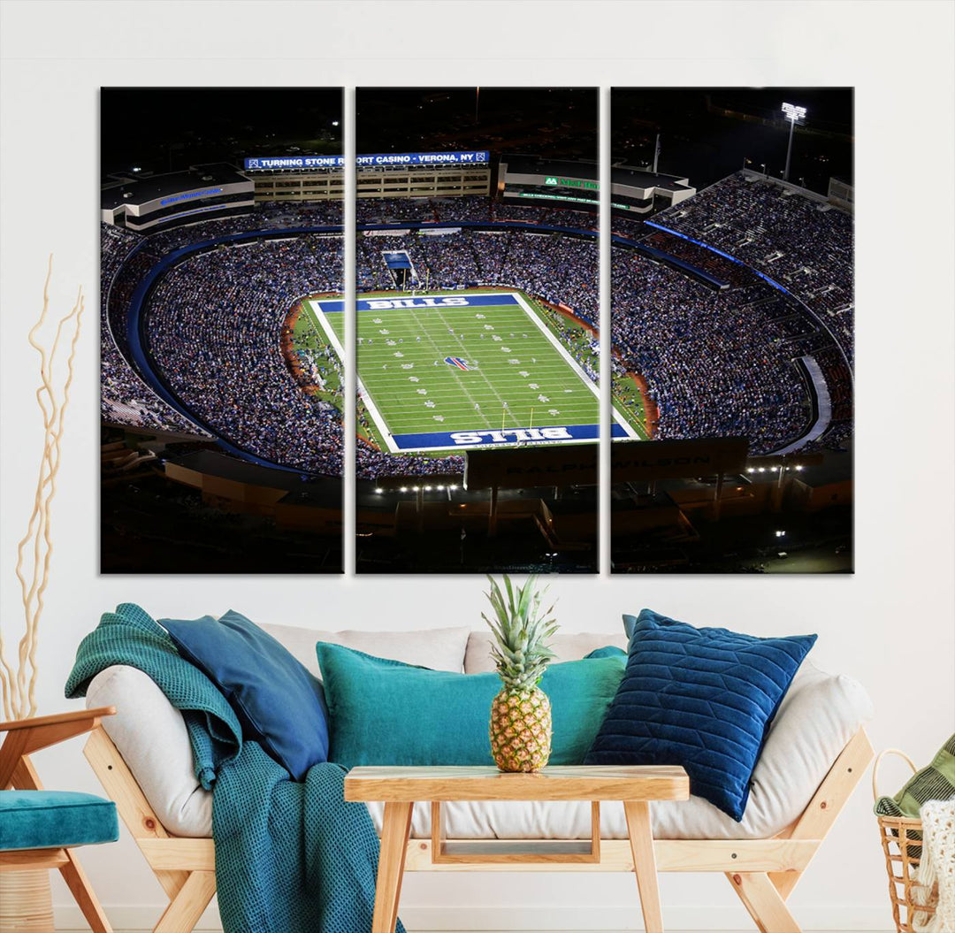 Buffalo Bills Highmark NFL Football Stadium Wall Art Canvas Print