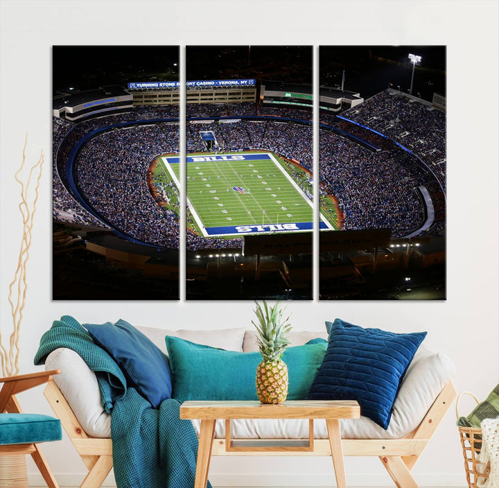 Buffalo Bills Highmark NFL Football Stadium Wall Art Canvas Print