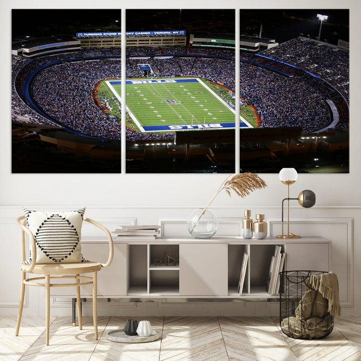 Buffalo Bills Highmark NFL Football Stadium Wall Art Canvas Print