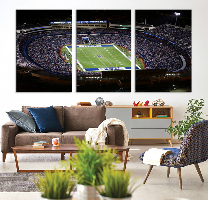 Buffalo Bills Highmark NFL Football Stadium Wall Art Canvas Print