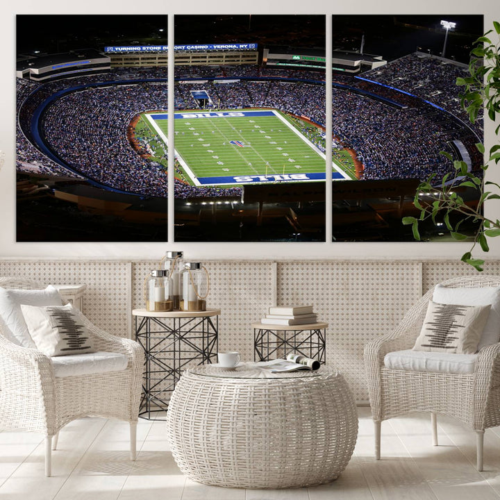 Buffalo Bills Highmark NFL Football Stadium Wall Art Canvas Print