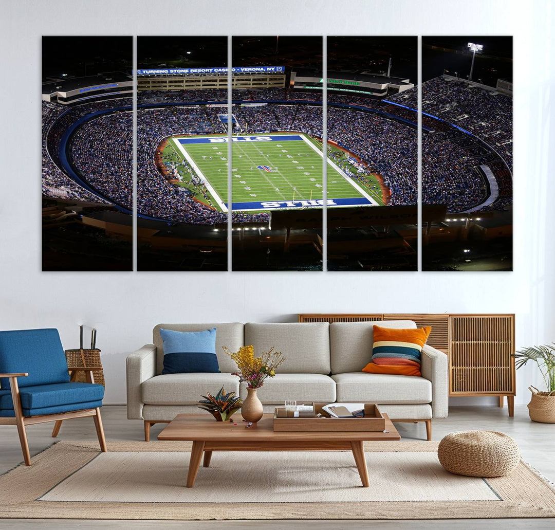 Buffalo Bills Highmark NFL Football Stadium Wall Art Canvas Print