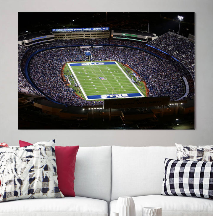 Buffalo Bills Highmark NFL Football Stadium Wall Art Canvas Print