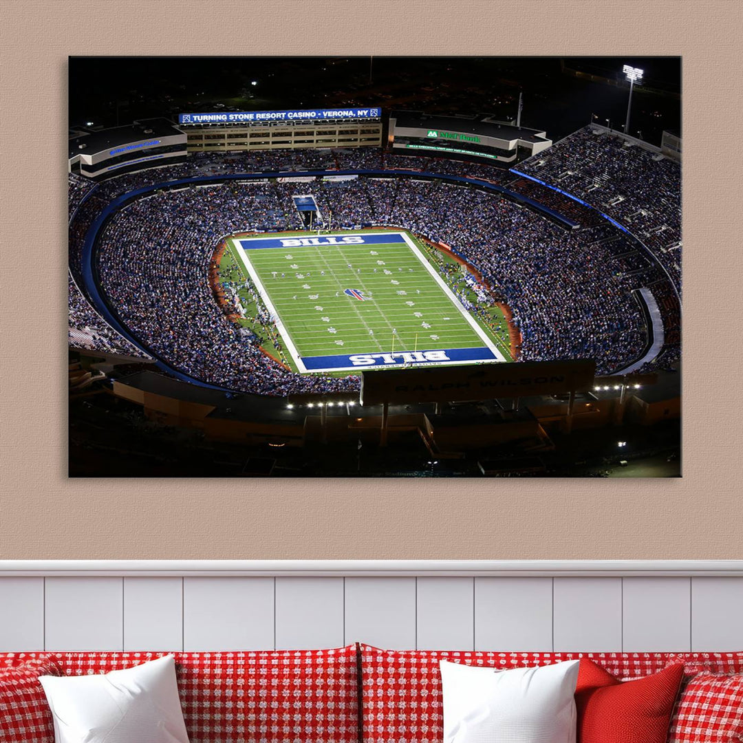 Buffalo Bills Highmark NFL Football Stadium Wall Art Canvas Print