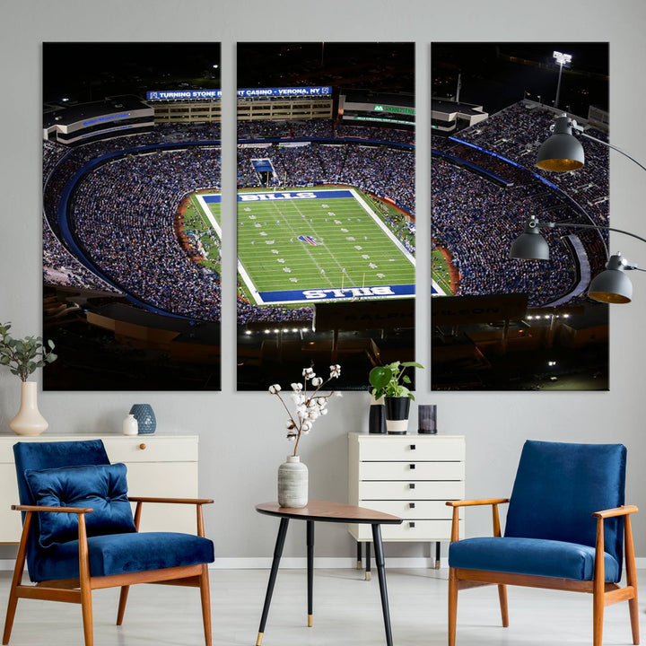 Buffalo Bills Highmark NFL Football Stadium Wall Art Canvas Print