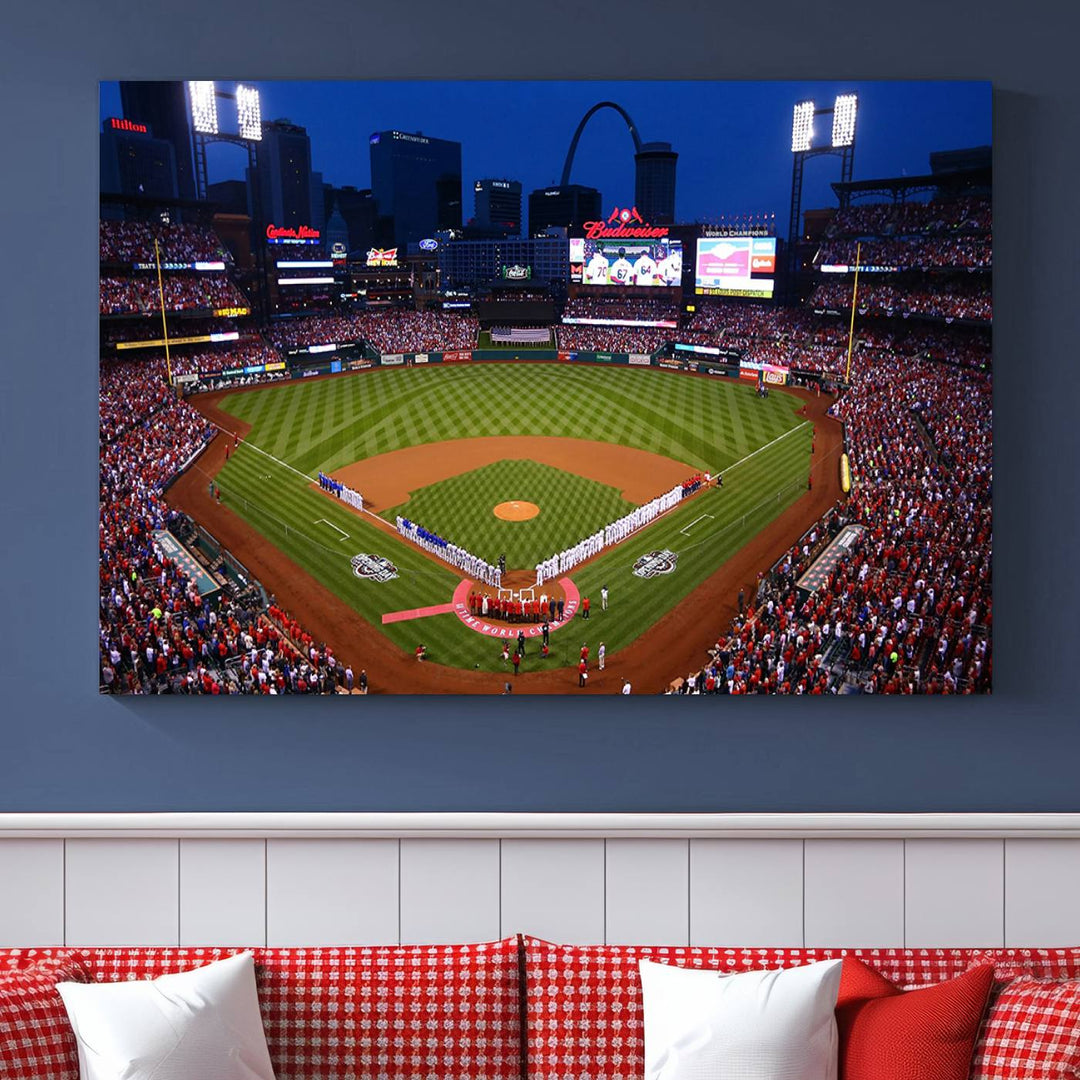 Busch Stadium Baseball Stadium Wall Art Canvas Print