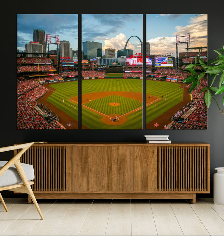 Busch Stadium St Louis Cardinals Stadium Wall Art Canvas Print