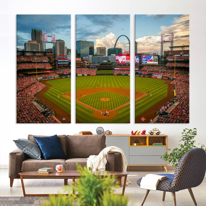 Busch Stadium St Louis Cardinals Stadium Wall Art Canvas Print