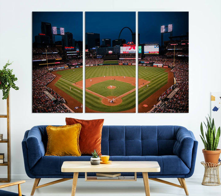 Busch Stadium St Louis Cardinals Stadium Wall Art Canvas Print