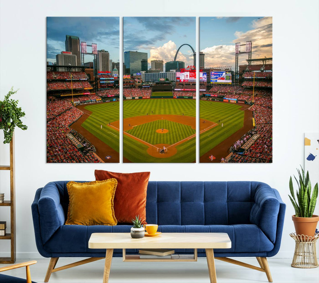 Busch Stadium St Louis Cardinals Stadium Wall Art Canvas Print