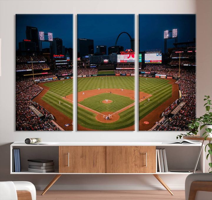 Busch Stadium St Louis Cardinals Stadium Wall Art Canvas Print