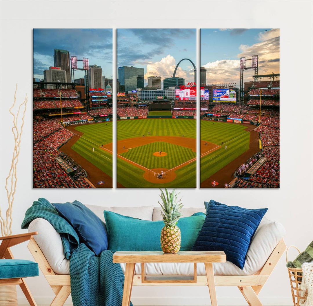 Busch Stadium St Louis Cardinals Stadium Wall Art Canvas Print