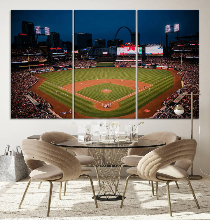 Busch Stadium St Louis Cardinals Stadium Wall Art Canvas Print