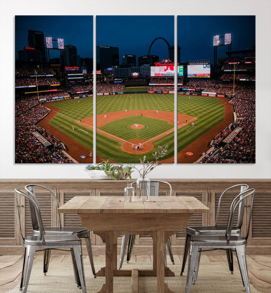 Busch Stadium St Louis Cardinals Stadium Wall Art Canvas Print