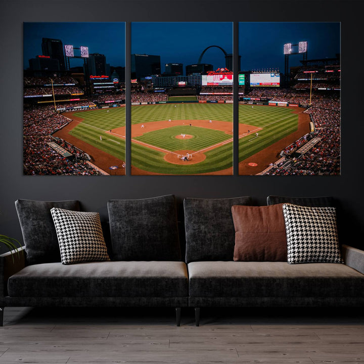 Busch Stadium St Louis Cardinals Stadium Wall Art Canvas Print