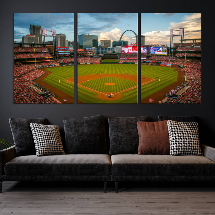 Busch Stadium St Louis Cardinals Stadium Wall Art Canvas Print