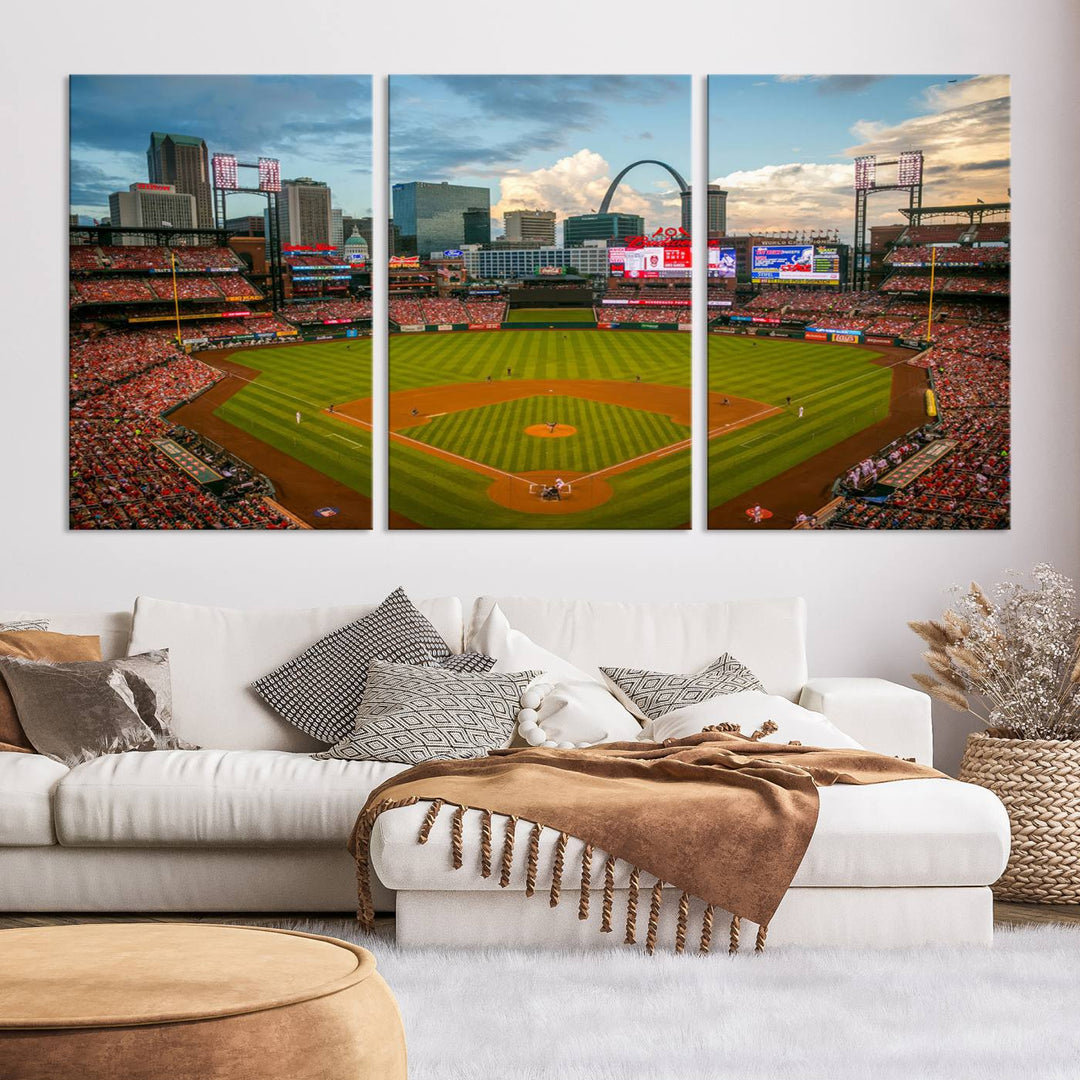 Busch Stadium St Louis Cardinals Stadium Wall Art Canvas Print