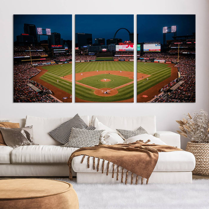 Busch Stadium St Louis Cardinals Stadium Wall Art Canvas Print