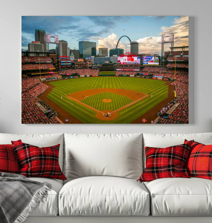 Busch Stadium St Louis Cardinals Stadium Wall Art Canvas Print