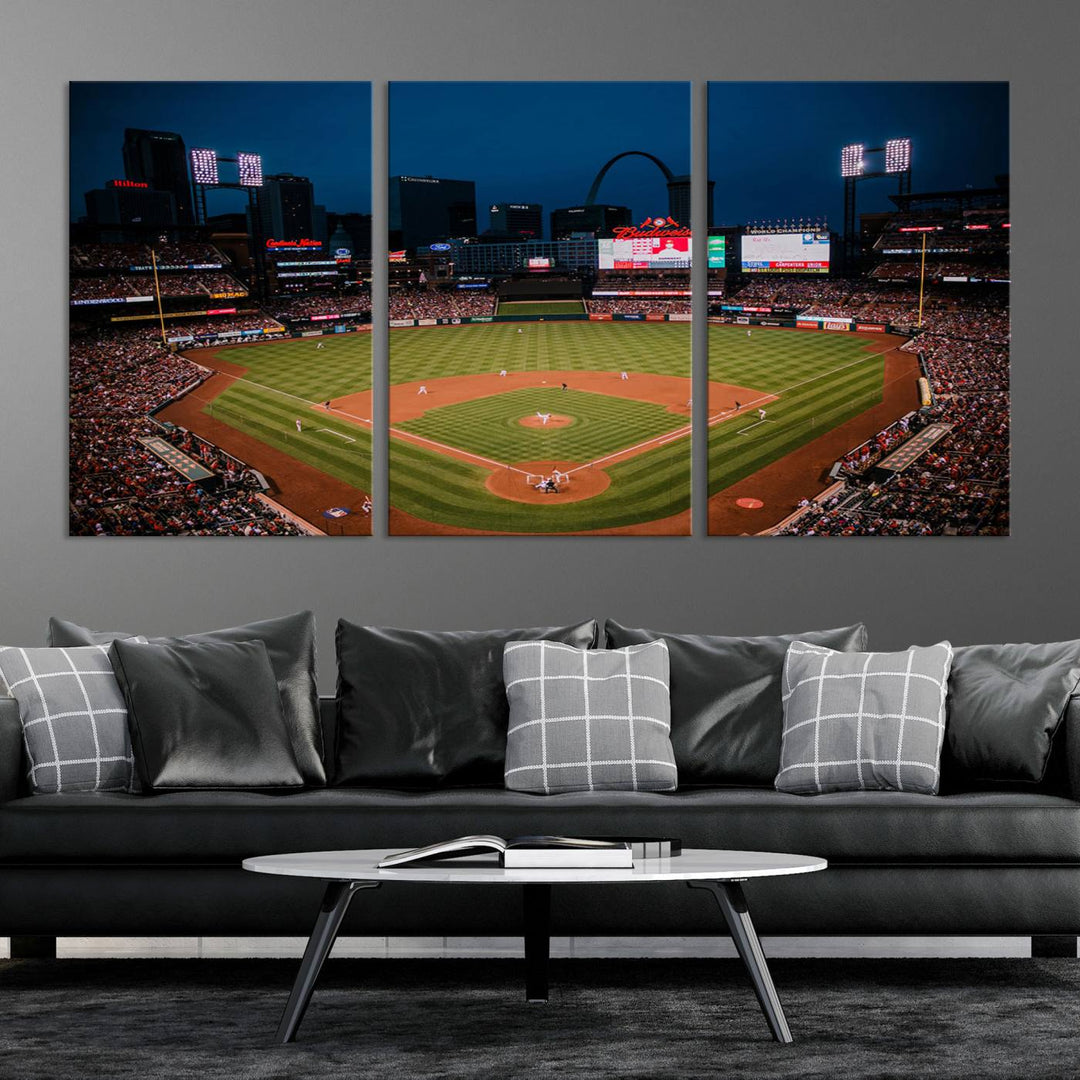 Busch Stadium St Louis Cardinals Stadium Wall Art Canvas Print