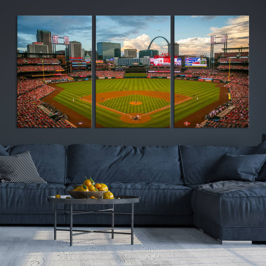 Busch Stadium St Louis Cardinals Stadium Wall Art Canvas Print