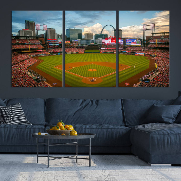 Busch Stadium St Louis Cardinals Stadium Wall Art Canvas Print