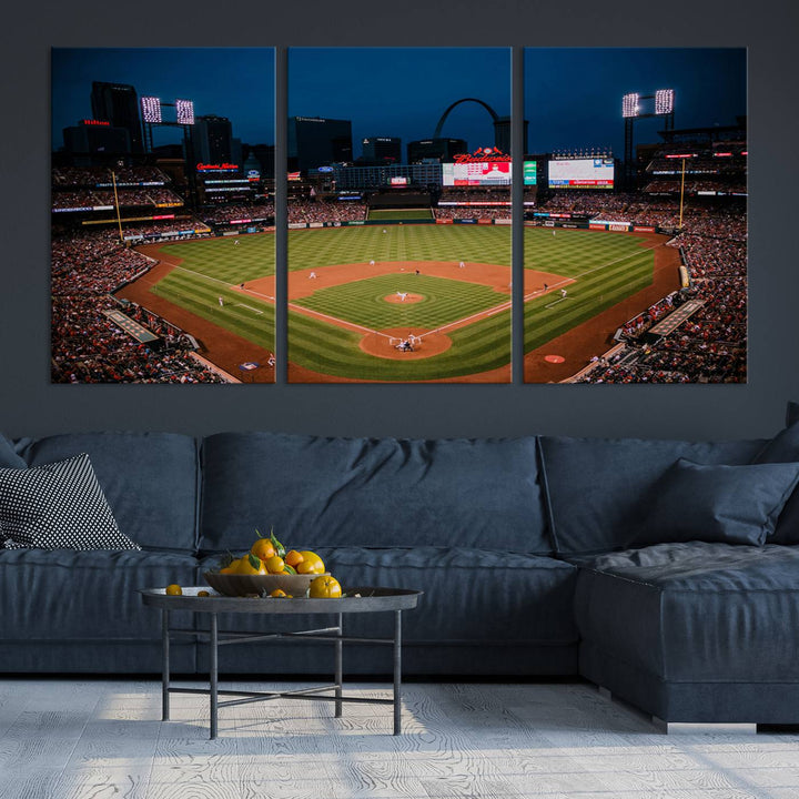 Busch Stadium St Louis Cardinals Stadium Wall Art Canvas Print